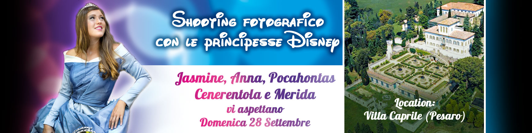 2° Shooting Fotografico con le Principesse Disney 28 Settembre